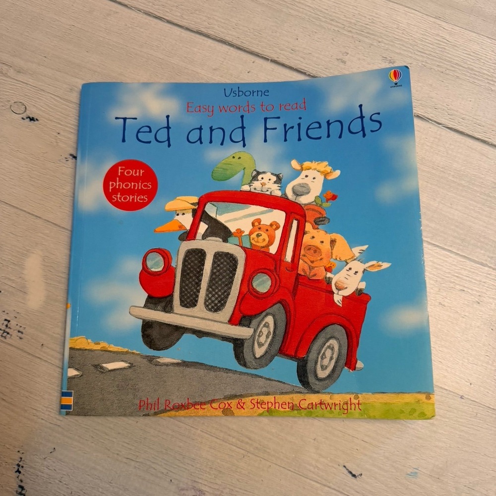 Usborne Paper Pie easy words to read Ted & Friends book‎
